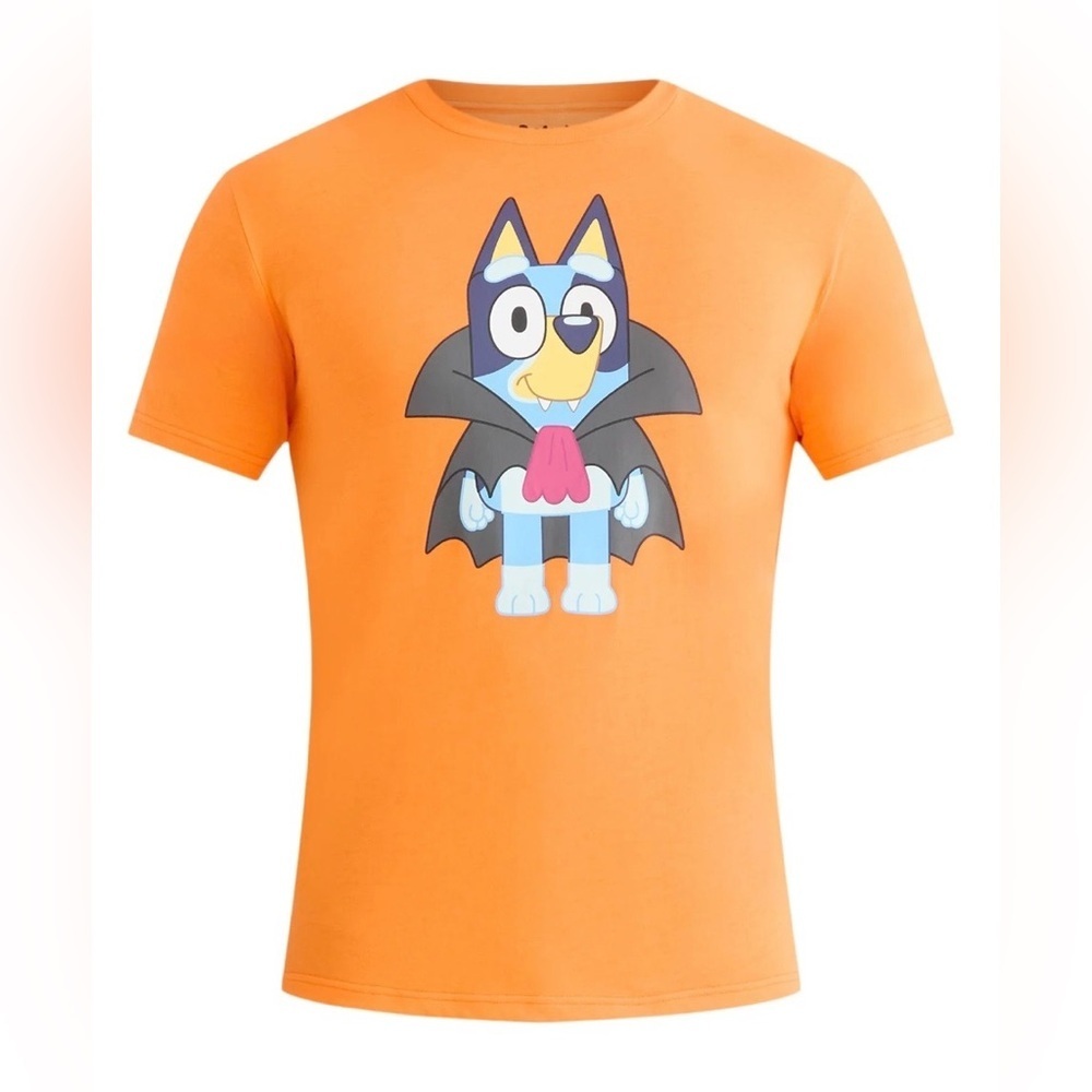 Bluey Men’s and Big Men's Halloween Graphic Tee with Short Sleeves